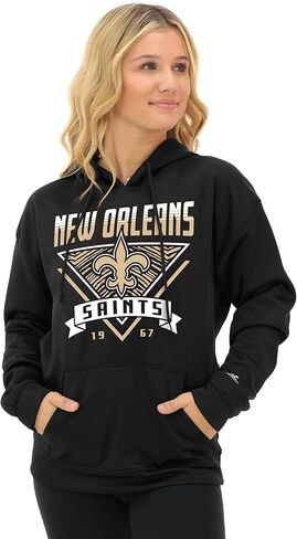 بلوفر بغطاء للرأس للسيدات من Zubaz NFL Teams مع بطانة بنمط الحمار الوحشي (X-Small - 3X-Large) in Saudi Arabia