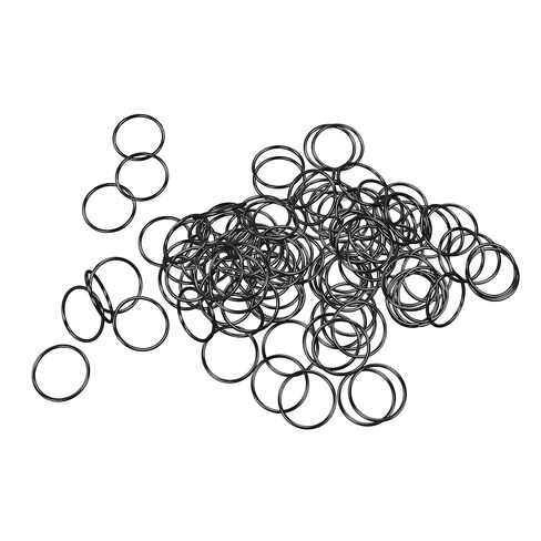 100PCS Silicone O Ring, 15mm OD mm ID 1mm Width VMQ Seal Gasket O-Rings for Wide Variety of Sealing Applications, Black in Kuwait