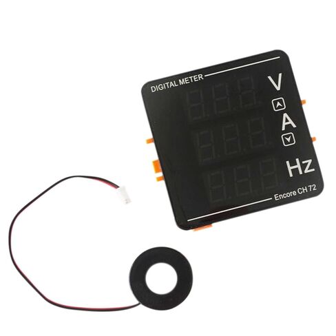 مقياس فولت رقمي تيار متردد 50-500 فولت 120 أمبير، تردد تيار الجهد 3 في 1، لوحة مقياس الفولتميتر، جهاز اختبار جهد التيار الكهربائي مع محول تيار in Kuwait