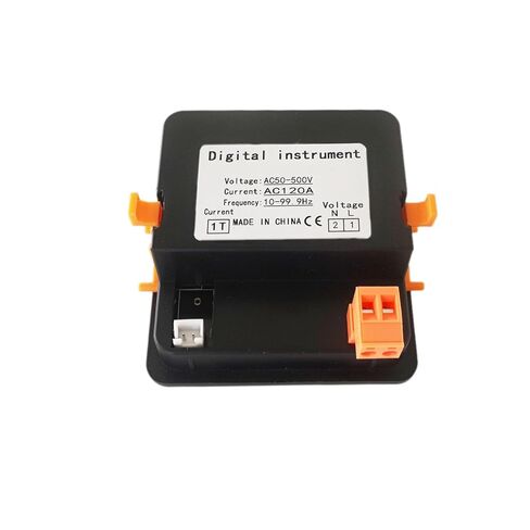 مقياس فولت رقمي تيار متردد 50-500 فولت 120 أمبير، تردد تيار الجهد 3 في 1، لوحة مقياس الفولتميتر، جهاز اختبار جهد التيار الكهربائي مع محول تيار in Kuwait