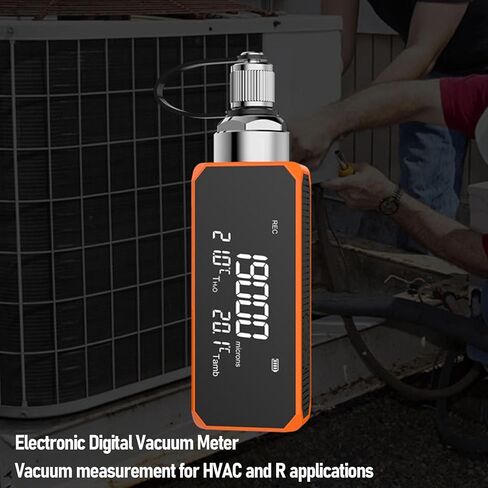 Digital Vacuum Gauge, 0-19000 Micron HVAC Vacuum Meter, Digital Pressure Tester Meter HVAC, Pressure Leak Test in Saudi Arabia