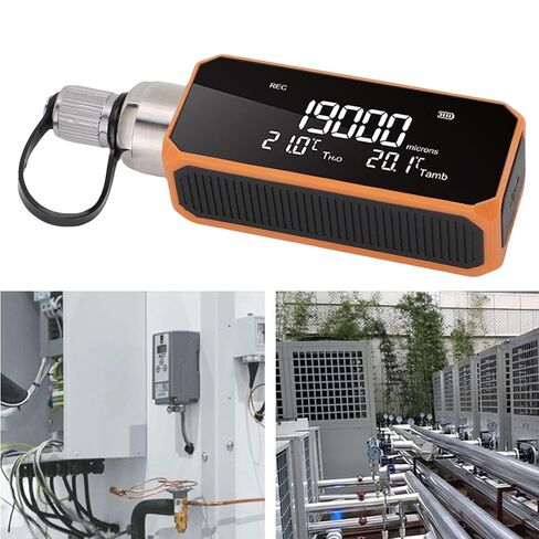 Digital Vacuum Gauge, 0-19000 Micron HVAC Vacuum Meter, Digital Pressure Tester Meter HVAC, Pressure Leak Test in Saudi Arabia