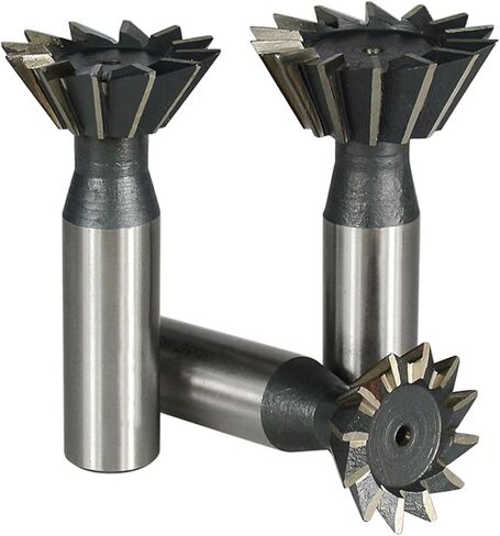 1pcs HSS Double-Edged Dovetail Cutter Straight Shank End Mill 45 Degrees Dovetail Groove Milling Cutter 16mm 20mm Cutting Diameter Carbide Milling Cutter Metal End Mill(20mm) in Saudi Arabia