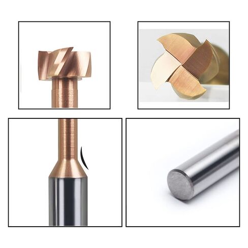 1 قطعة 4 المزامير T فتحة نهاية مطحنة القاطع 6 مللي متر 8 مللي متر عرقوب متكامل التنغستن الصلب نهاية مطحنة HRC55 T فتحة قاطعة المطحنة CNC الحز سكين كربيد بت التوجيه in Kuwait