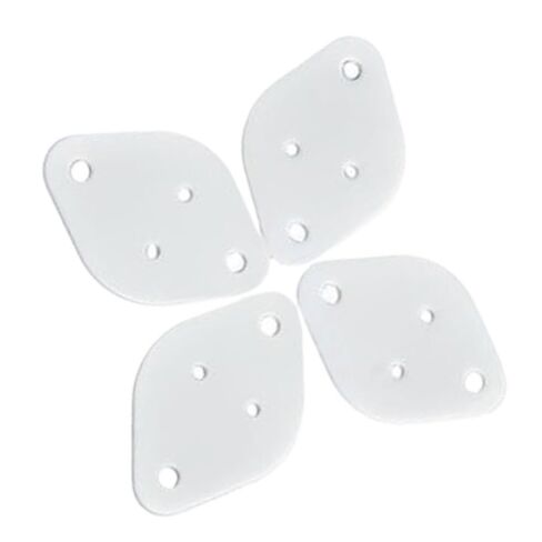 10 قطعة فيلم سيراميك الألومينا البيضاوي الأبيض 41x29x1 مللي متر-ورقة سيراميك بأربعة ثقوب للاستخدام الصناعي in Kuwait