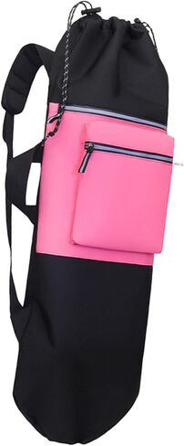 Skateboard Backpack Drawstring Closure Organizer Lightweight Rucksack with Adjustable Straps for Skating Outdoor Activities in Saudi Arabia