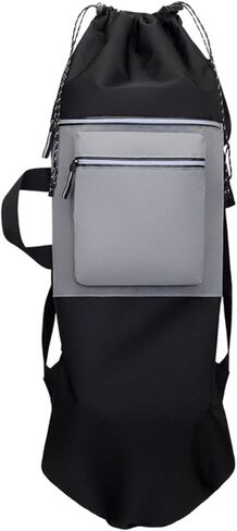 Skateboard Backpack Drawstring Closure Organizer Lightweight Rucksack with Adjustable Straps for Skating Outdoor Activities in Saudi Arabia