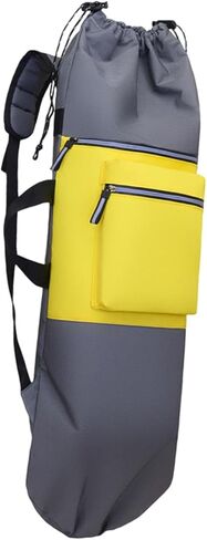 حقيبة ظهر Qianly للتزلج على شكل لوح طويل، حقيبة حمل ذات سعة كبيرة، عاكسة ومتعددة الاستخدامات، إغلاق برباط للسفر in Kuwait