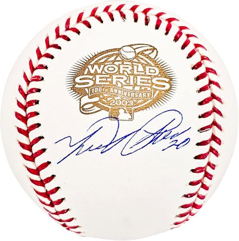 Miguel Cabrera Autographed Official 2003 World Series Logo Baseball Detroit Beckett BAS Witness Stock #212233 in Saudi Arabia