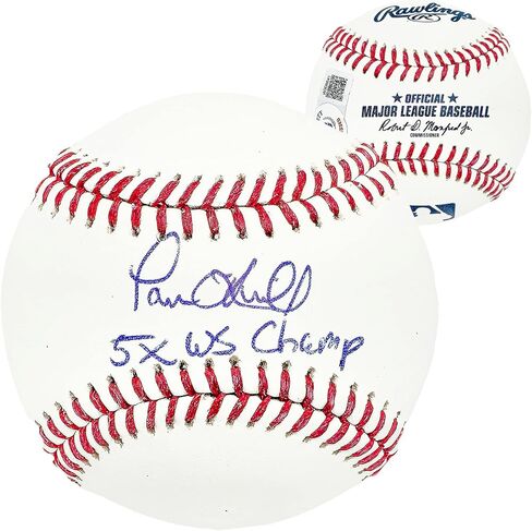 Paul O'Neill Autographed Official M.L.B Baseball New York "5x WS Champs" Beckett BAS Witness Stock #212675 in Saudi Arabia