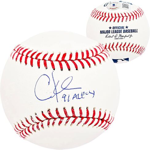 Chuck Knoblauch موقعة من M.L.B Baseball New York "91 AL ROY" Beckett BAS Witness Stock #212255 in Saudi Arabia