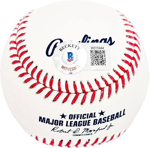 Chuck Knoblauch موقعة من M.L.B Baseball New York "91 AL ROY" Beckett BAS Witness Stock #212255 in Saudi Arabia