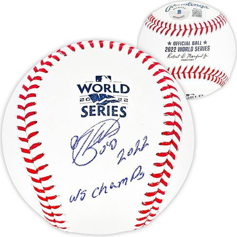 هيكتور نيريس موقع رسميًا 2022 World Series M.L.B Baseball Astros "2022 WS Champions" Beckett BAS Witness Stock #215407 in Saudi Arabia