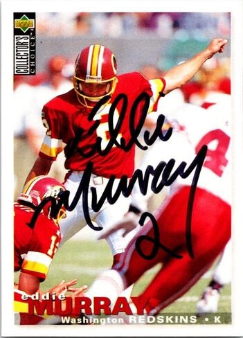 بطاقة كرة قدم موقعة من Eddie Murray (واشنطن) 1995 Upper Deck #U223 - بطاقات البيسبول الموقعة in Kuwait