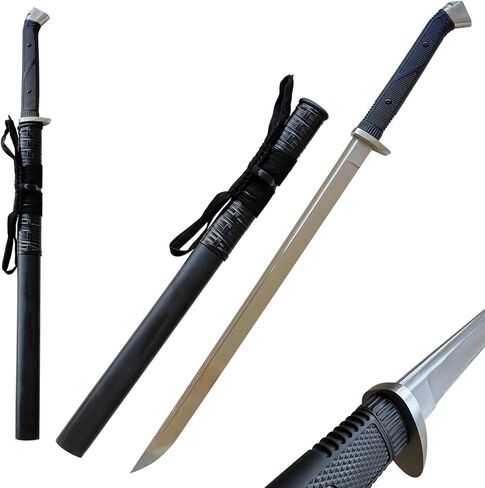Handmade Full Tang High Carbon Steel Samurai Sword Katana with Scabbard for Practice, Collection, Outdoor Use in Saudi Arabia