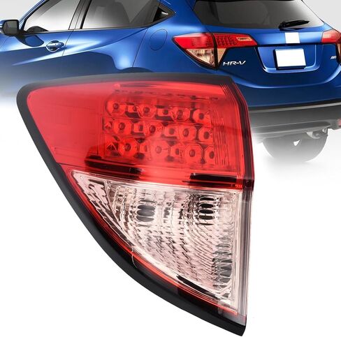 مجموعة مصابيح LED الخلفية تناسب 2016-2018 Honda HRV HR-V، مصباح الفرامل الخلفي استبدال الضوء الخلفي للجانب الخارجي الأيسر عدسة شفافة # HO2804109 in Kuwait