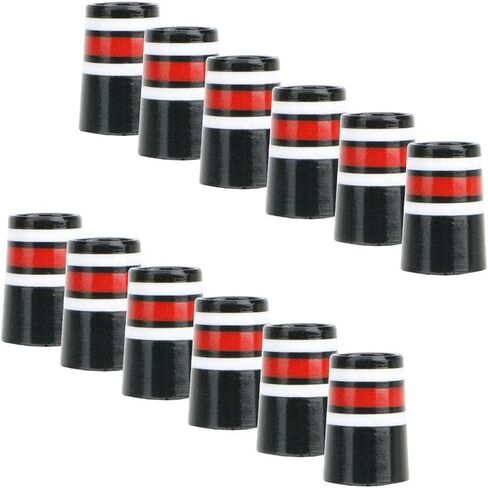 Set of 12 .370 Golf Iron Ferrules for Shaft Customization, Red White Black in Saudi Arabia