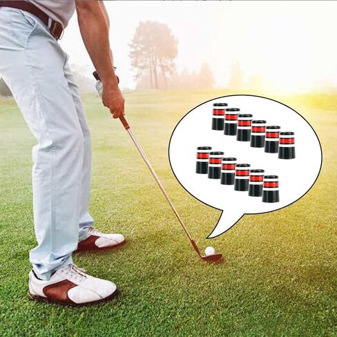 Set of 12 .370 Golf Iron Ferrules for Shaft Customization, Red White Black in Saudi Arabia