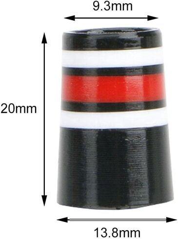 Set of 12 .370 Golf Iron Ferrules for Shaft Customization, Red White Black in Saudi Arabia