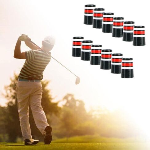 Set of 12 .370 Golf Iron Ferrules for Shaft Customization, Red White Black in Saudi Arabia