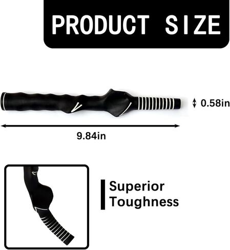 قطعتان من مقبض تدريب أرجوحة الجولف، ملحقات قطار الجولف للمساعدة في اليد اليسرى، تساعد المبتدئين والنساء والأطفال على فهم وضع القبضة الصحيح بشكل أفضل in Kuwait