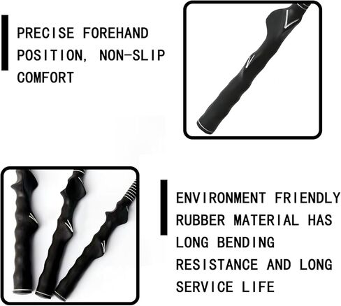 قطعتان من مقبض تدريب أرجوحة الجولف، ملحقات قطار الجولف للمساعدة في اليد اليسرى، تساعد المبتدئين والنساء والأطفال على فهم وضع القبضة الصحيح بشكل أفضل in Kuwait