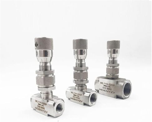 NPT 1/2" Stainless Steel 304 Valve PN 6.4 Adjustment Valve WL11H-64P Flow Regulating Valve 6.4MPA(1/2",NPT Thread) in Kuwait