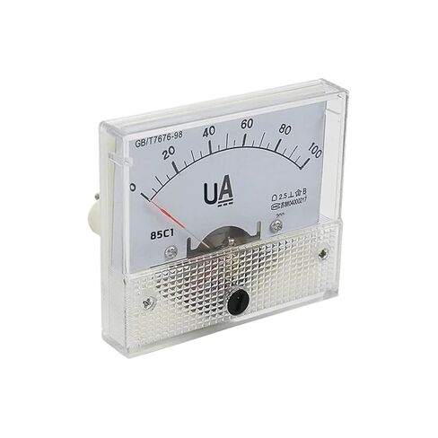 85C1-uA 50uA 100uA 200uA 300uA 500uA أمبير تيار مستمر التناظرية متر مؤشر مقياس التيار الكهربائي ميكرو أمبير (0-200uA) in Saudi Arabia