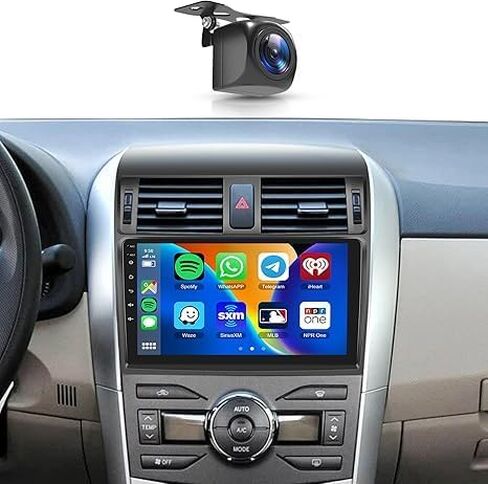 【8Core 4+64G】 لسيارة Toyota Corolla 2009 2010 2011 2012 2013 Android Car Stereo Wireless Carplay Android Auto، 9 بوصة HD 1280 * 720P IPS شاشة لمس راديو GPS WiFi DSP صوت بلوتوث 5.0 SWC كاميرا احتياطية in Kuwait