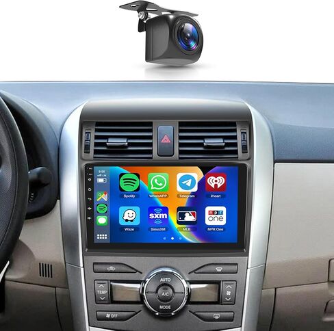 【8Core 4+64G】 لسيارة Toyota Corolla 2009 2010 2011 2012 2013 Android Car Stereo Wireless Carplay Android Auto، 9 بوصة HD 1280 * 720P IPS شاشة لمس راديو GPS WiFi DSP صوت بلوتوث 5.0 SWC كاميرا احتياطية in Kuwait