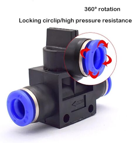 30Pcs Pneumatic Fitting Pressure Regulator Pipe Throttle Valve Compressor Accessories HVFF4 HVFF6 HVFF8 HVFF10 HVFF12(HVFF12-30PCS) in Saudi Arabia