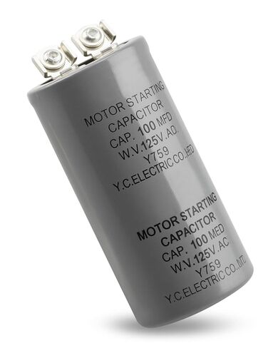 مكثف بدء تشغيل المحرك 100MFD 100 فائق التوهج 125VAC HVAC 125V مكثف CD60 100MFD in Kuwait