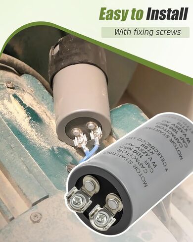 مكثف بدء تشغيل المحرك 100MFD 100 فائق التوهج 125VAC HVAC 125V مكثف CD60 100MFD in Kuwait