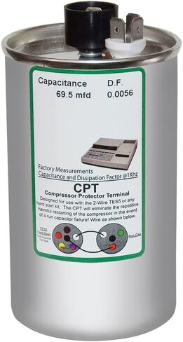 AMRAD ENGINEERING USA2228 مكثف تشغيل المحرك الدائري الأمريكي الصنع، 70 Mfd، 370/440 Vac-132335 in Kuwait