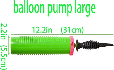 Handheld Balloon Pump, Dual Action Two-Way Manual Balloon Inflator, Portable Air Blower for Latex and Foil Balloons, Party Decoration Tool (Green, 1 Piece) in Saudi Arabia
