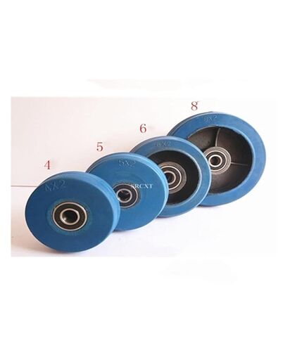 1 Pack 6 Inch Casters Heavy Duty Blue Flexible Single Wheel Wear-Resistant Flat Drive Cart in Saudi Arabia