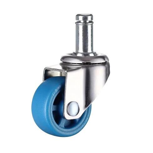 1/4 piece 360 ​​Degree Swivel casters Rubber Roller Blue noiseless Shopping Trolley casters 1/1.25/1.5/2 inches(B1243,1PC 2 Inch) in Saudi Arabia