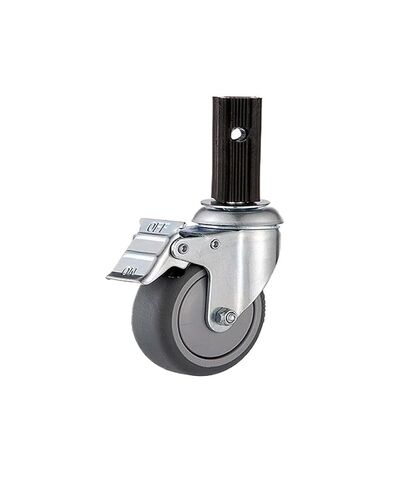 4 Pieces/lot 3 inches Hotel Restaurant Reception Dining cart casters Trolley Reception Bowl car Cleaning cart Accessories casters(E-Brake Wheel) in Saudi Arabia