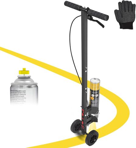 Striping Line Painting Wand - Dual-Handle Marking Paint Wand with T-Tip Nozzle & Adjustable Line Width, Compatible with Inverted Striping Paint for Parking Lot, Sports Field & Warehouse Ground Marking in Saudi Arabia