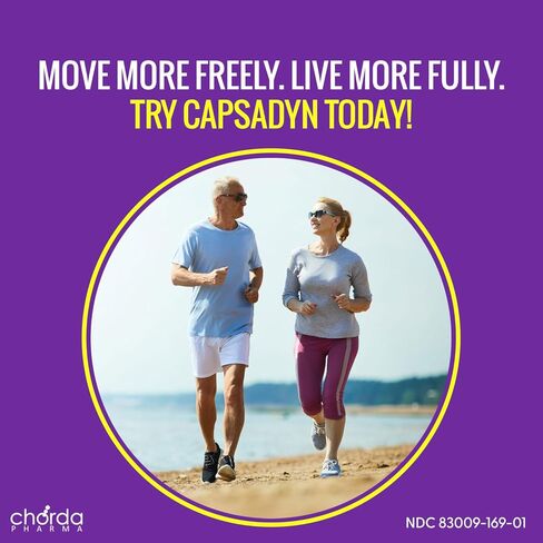 Capsadyn Non-Burning Capsaicin Cream 0.25% – Patented Maximum Strength Formula for Arthritis, Back, Joint & Muscle Pain – Odorless, Fast-Absorbing, No NSAIDs in Saudi Arabia