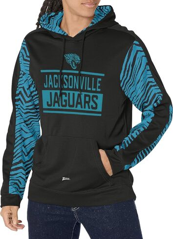 بلوفر رجالي من Zubaz NFL ملون بغطاء للرأس مع لمسات طباعة الحمار الوحشي الكلاسيكية in Saudi Arabia
