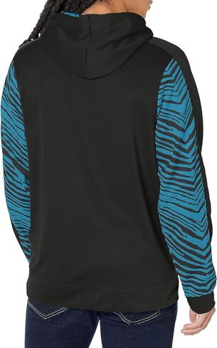 بلوفر رجالي من Zubaz NFL ملون بغطاء للرأس مع لمسات طباعة الحمار الوحشي الكلاسيكية in Saudi Arabia