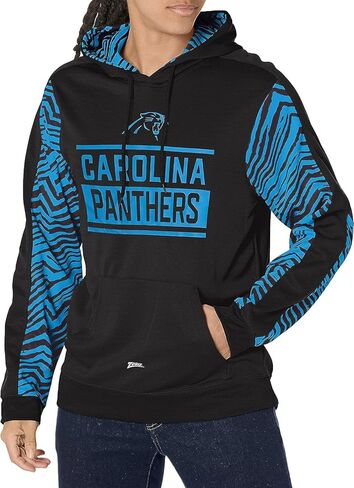 بلوفر رجالي من Zubaz NFL ملون بغطاء للرأس مع لمسات طباعة الحمار الوحشي الكلاسيكية in Saudi Arabia