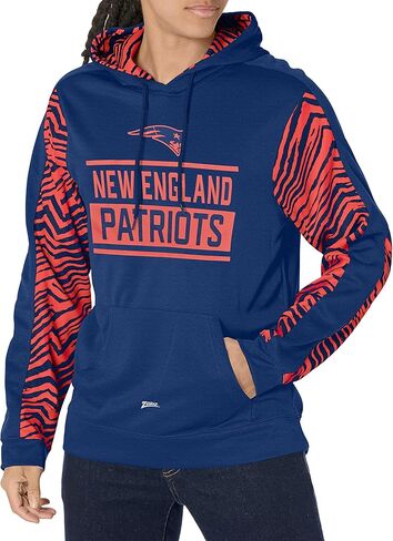بلوفر رجالي من Zubaz NFL ملون بغطاء للرأس مع لمسات طباعة الحمار الوحشي الكلاسيكية in Saudi Arabia