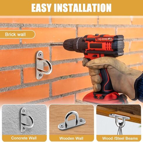 4 قطع 3.1 بوصة 304 لوحة عين من الفولاذ المقاوم للصدأ مع براغي - خطافات الأجهزة البحرية للحبل - وسادة خطاف العين ولوحة العين in Kuwait