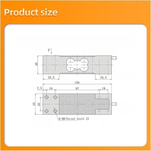 مستشعر خلية الحمل مع 5 مؤشرات رقمية لعرض التوتر وقوة الضغط، مستشعر ضغط الوزن 200 كجم in Kuwait