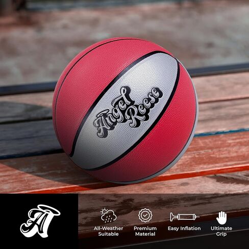 Sakar Angel Reese Official 28.5" Composite Basketball – Indoor/Outdoor Game Ball for Women & Youth, Durable Grip & Feel in Saudi Arabia