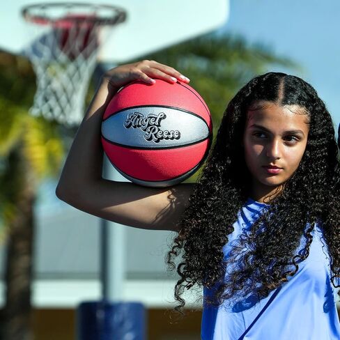 Sakar Angel Reese Official 28.5" Composite Basketball – Indoor/Outdoor Game Ball for Women & Youth, Durable Grip & Feel in Saudi Arabia