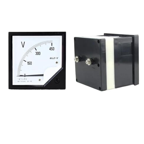 2PCS 6L2 AC Voltage Meter 250V300V450V10KV/100V35KV/100V Voltmeter 80 * 80mm(750V) in Kuwait