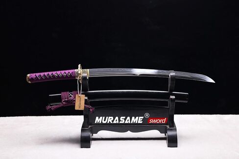 MURASAME Wakizashi Sword T10 Steel Clay Tempered Unkubi-Zukuri Real Hamon Razor Sharp in Saudi Arabia